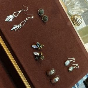 Earrings- Various metals and stones
